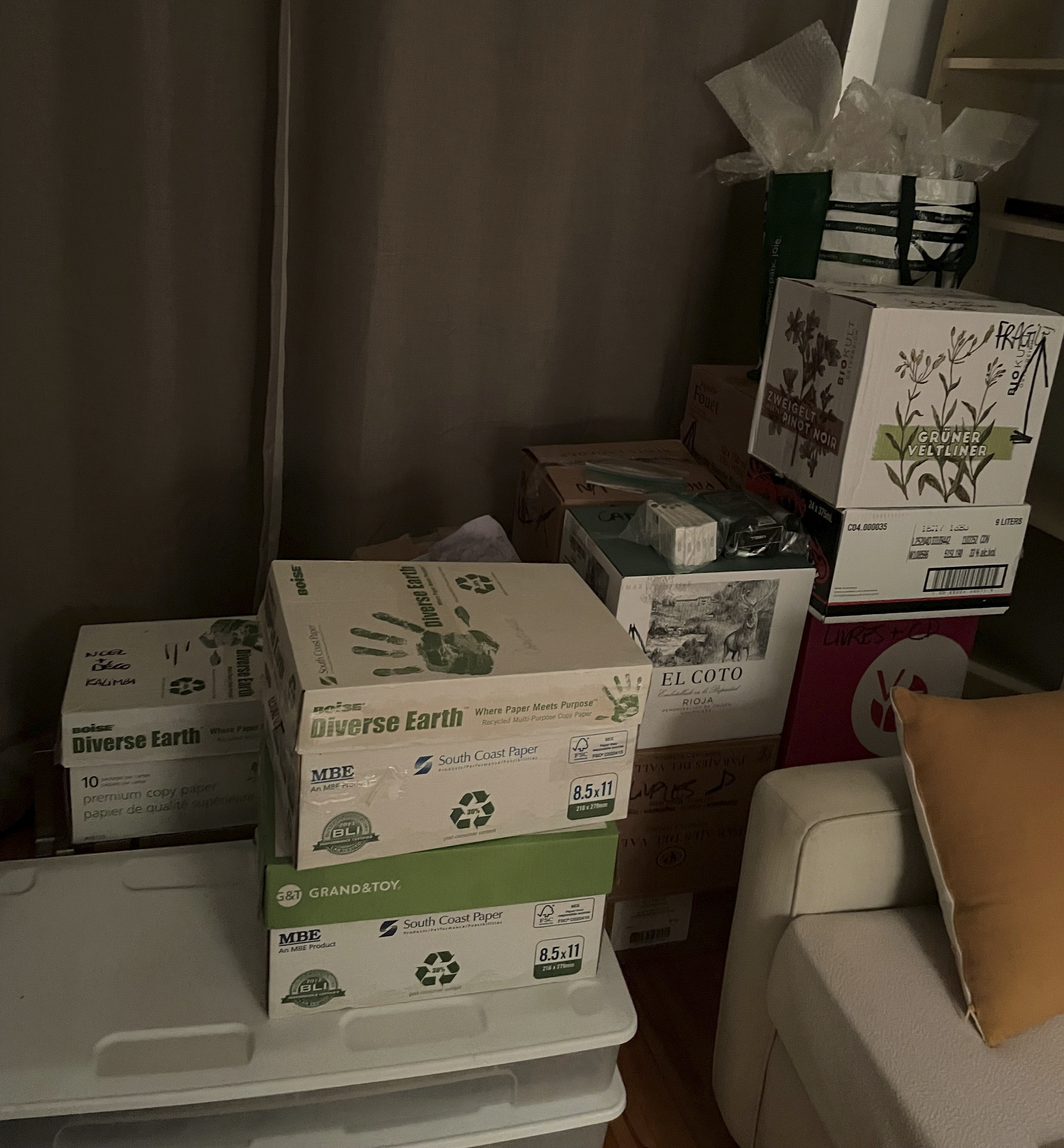 boites de déménagement