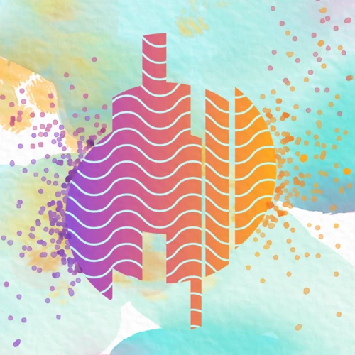 image avec fond coloré et bulle centrale et ondes musicales par Lyriamuse